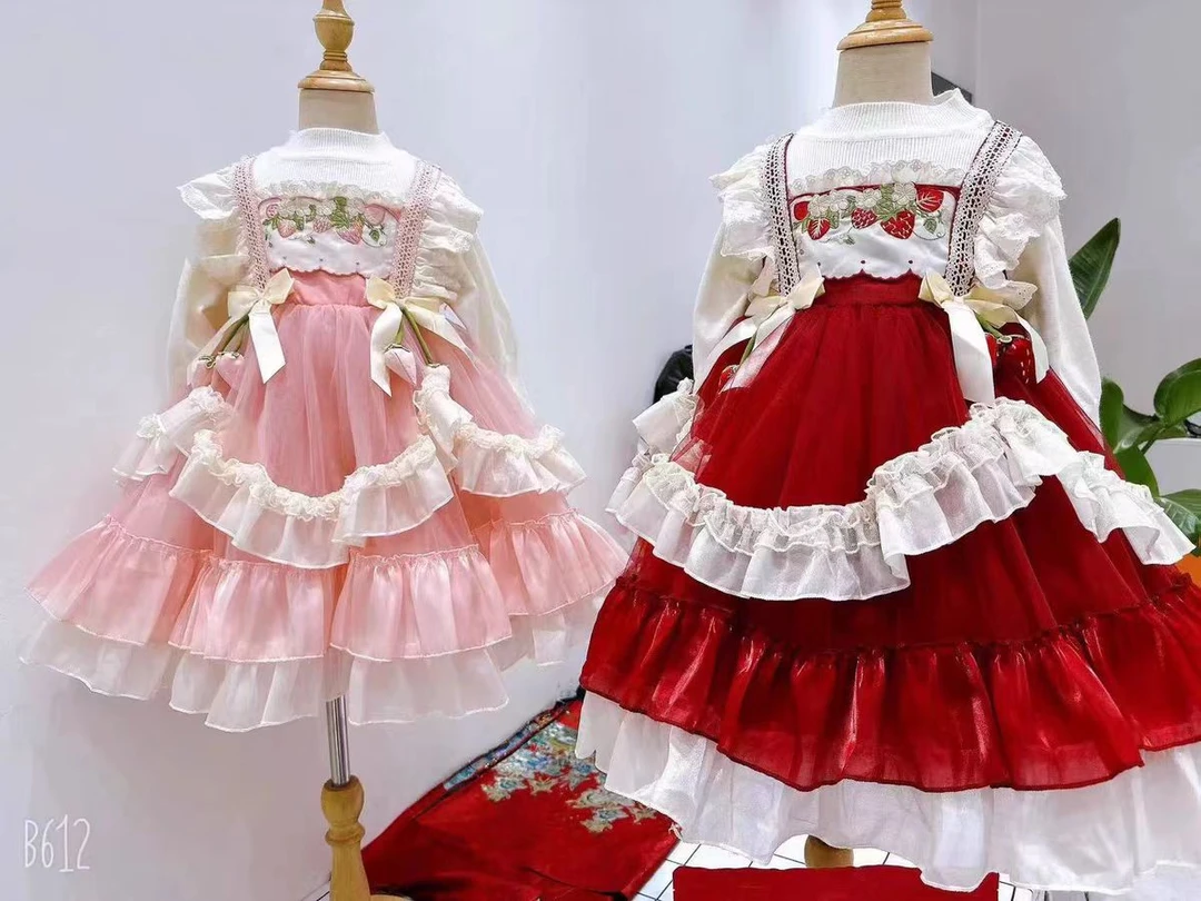 春季女秋季夏季连衣裙春夏软妹礼服公主裙套装女童学生日常