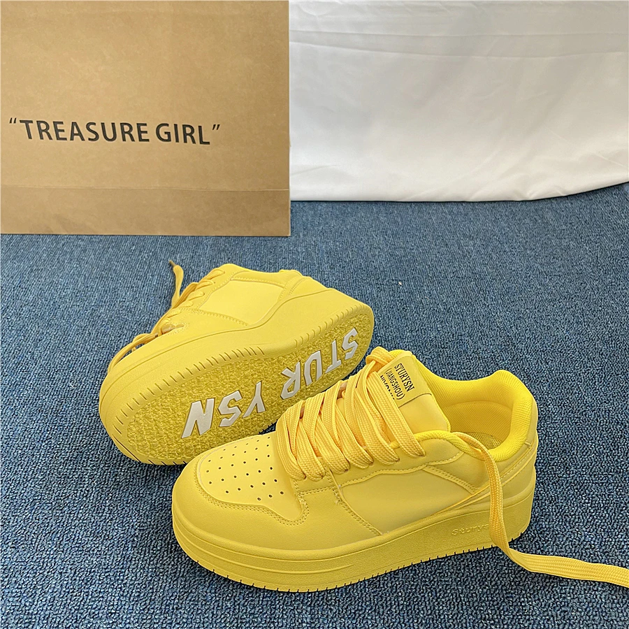 厚底增高低帮休闲板鞋女鞋ins潮流2025秋冬新款学生百搭运动鞋