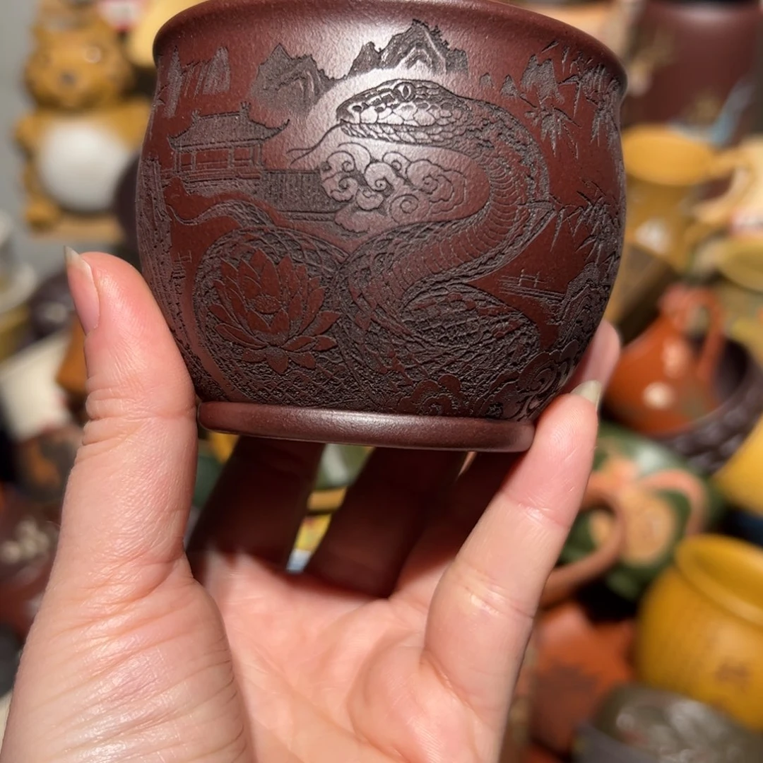 紫砂茶杯宜兴紫砂主人杯