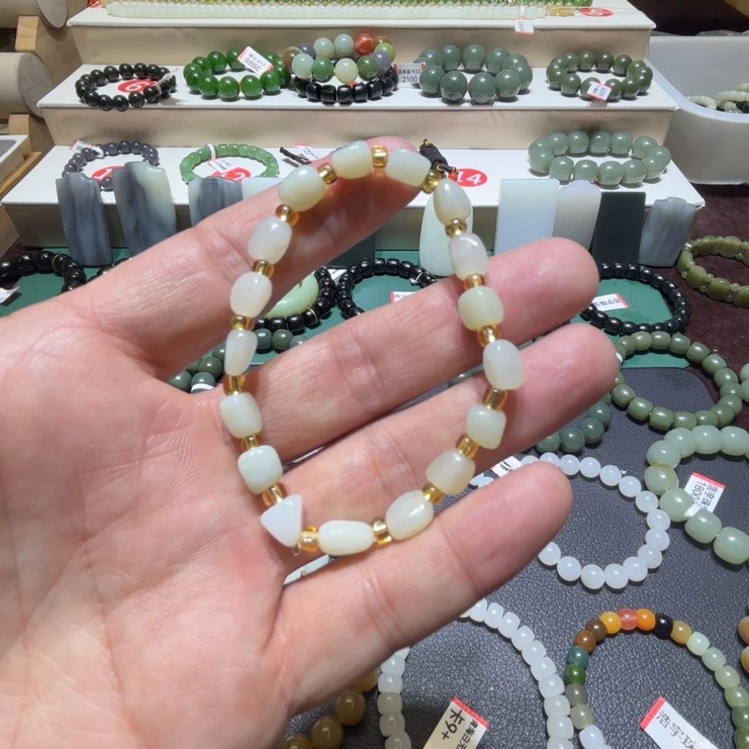 和田玉手链未镶嵌