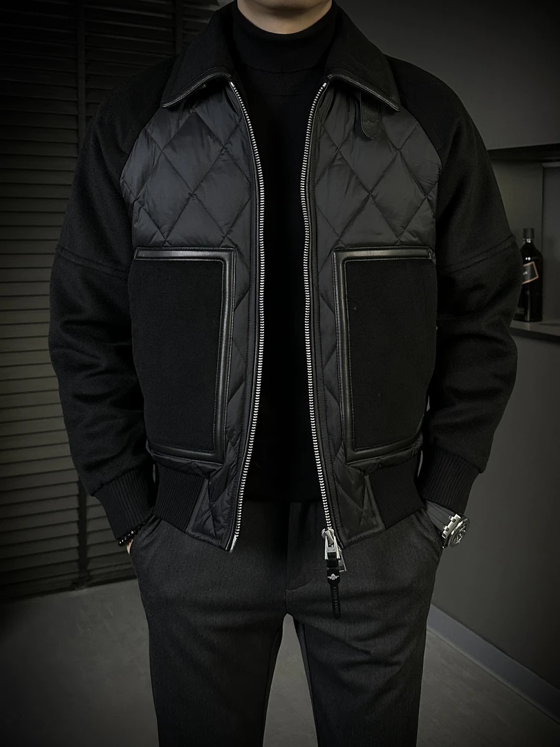 KING&GUCH【鹅绒✚羊毛✚羊皮】秋冬季新款商务百搭休闲羽绒服3375