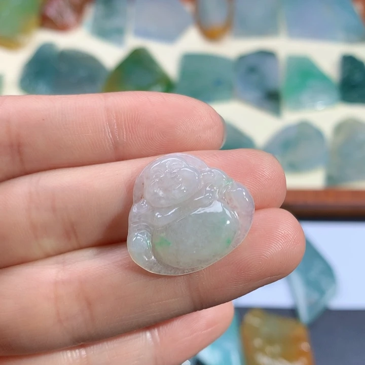 翡翠未镶嵌颈饰天然缅甸翡翠包邮包绳子