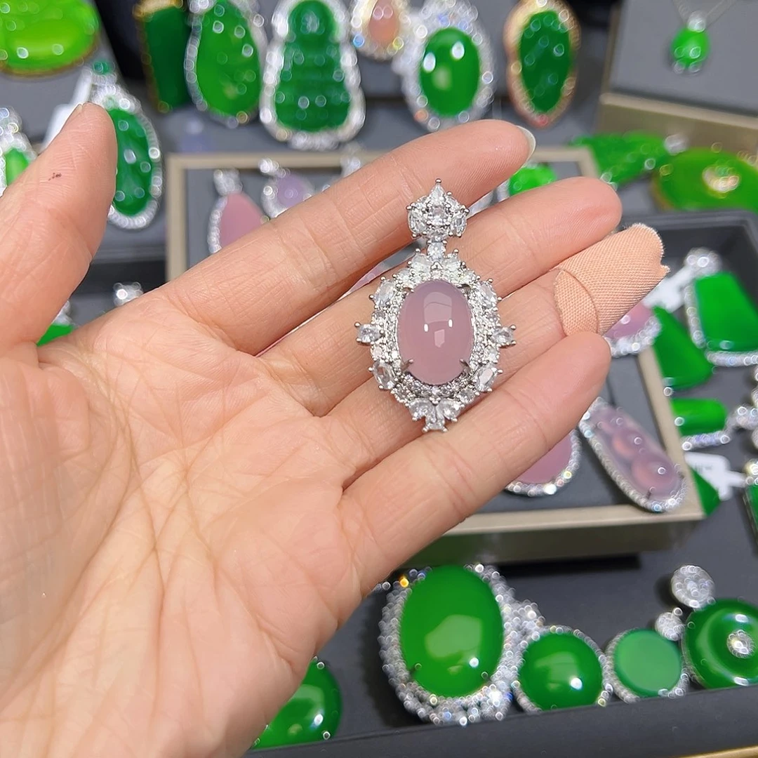 玛瑙/玉髓合金颈饰