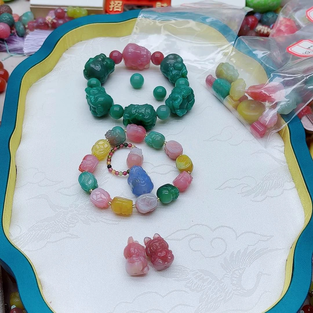 玛瑙/玉髓手链未镶嵌?****ღ盐源88