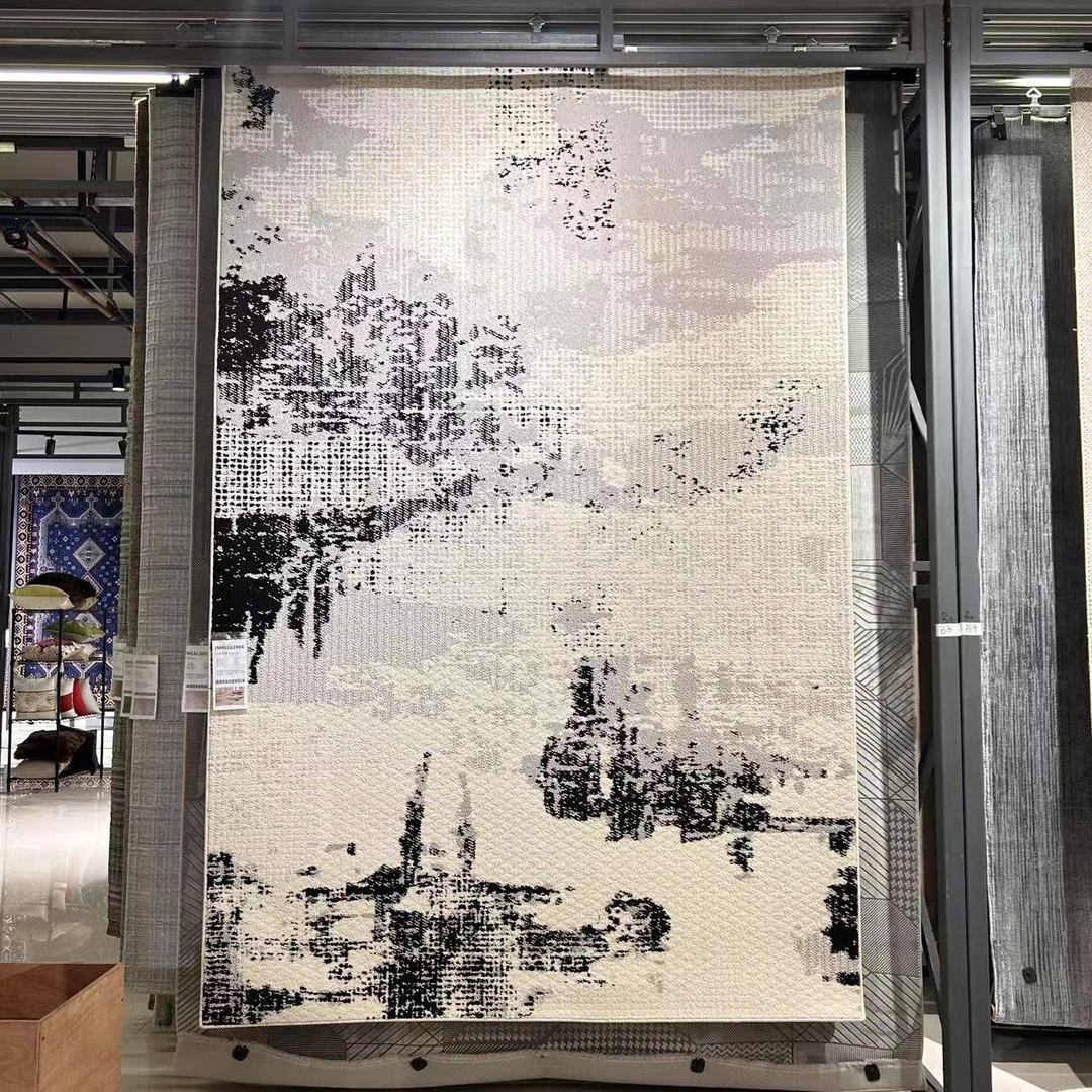 【春哥严选】昆仑踏雪（防水）-意式极简家用客厅卧室奶油风轻奢地毯