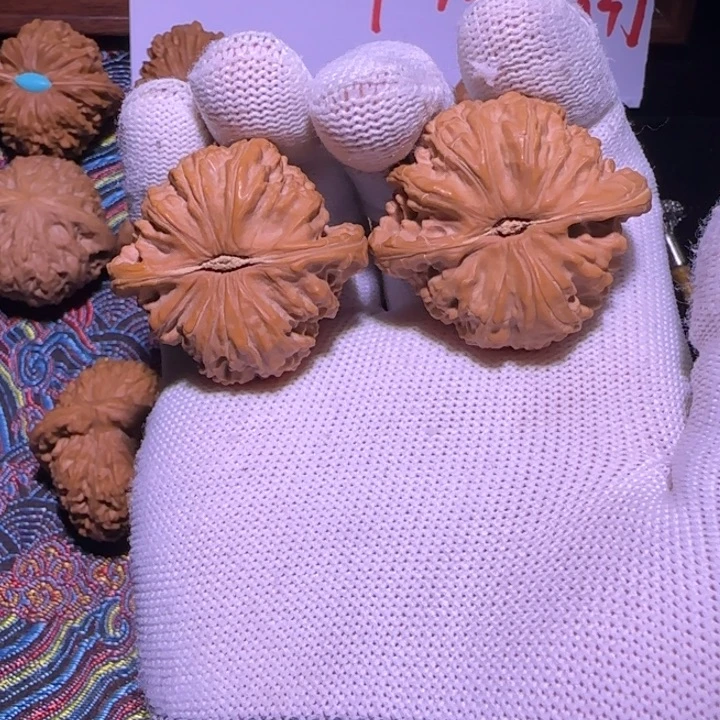 核桃野生狮子头核桃手把件