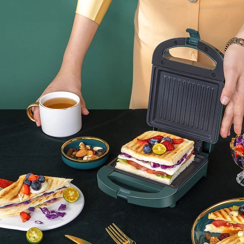 三明治机早餐机家用轻食机三文治机多功能神器吐司压烤面包机