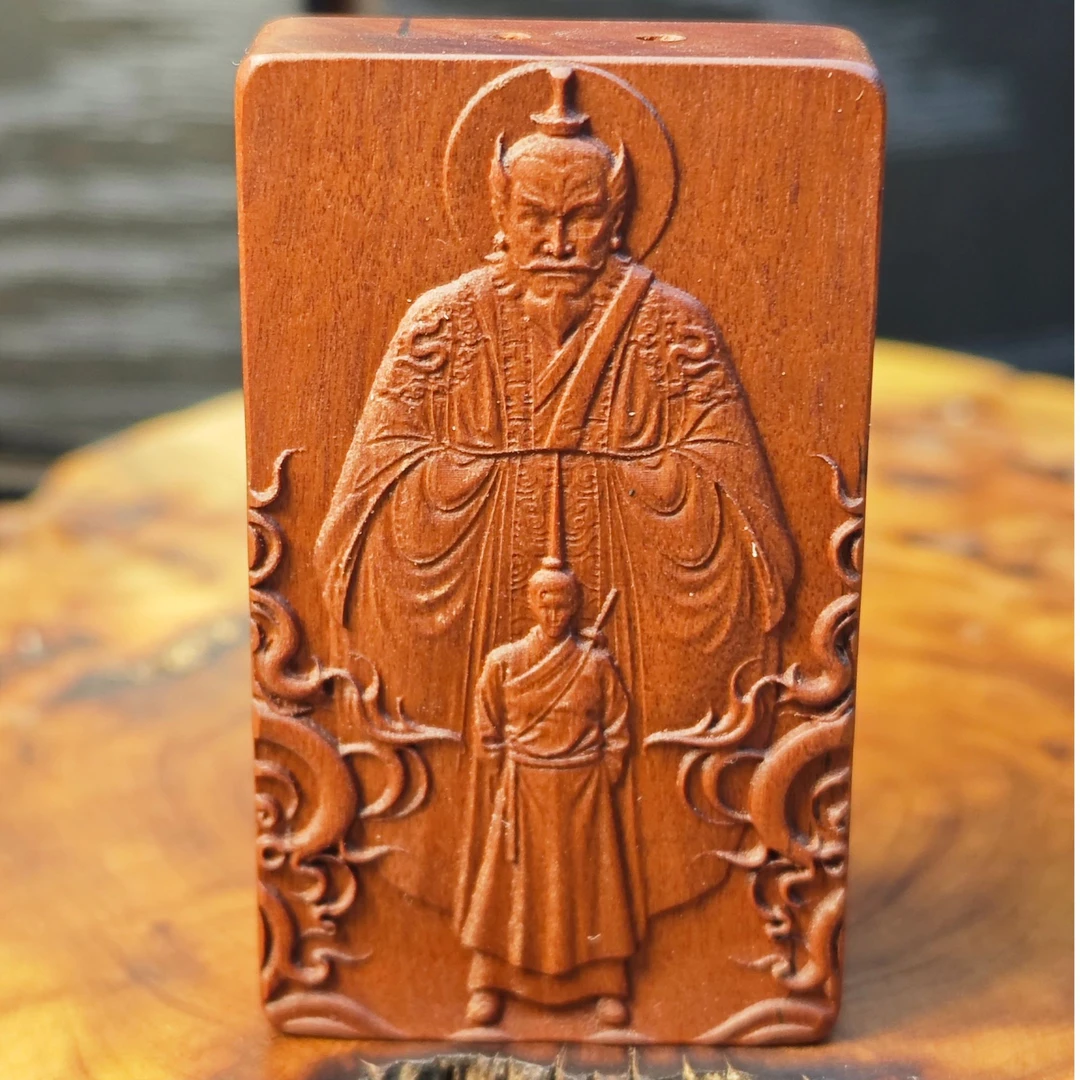 雷击枣木原创设计法天象地吊坠