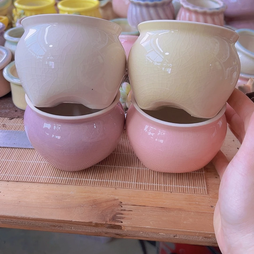 陶瓷花盆当场满12包邮