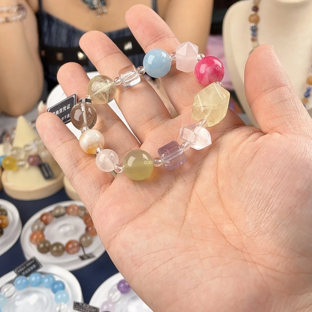 银S925镀金镶嵌手链水晶
