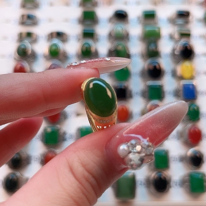 和田玉戒指未镶嵌温**雅