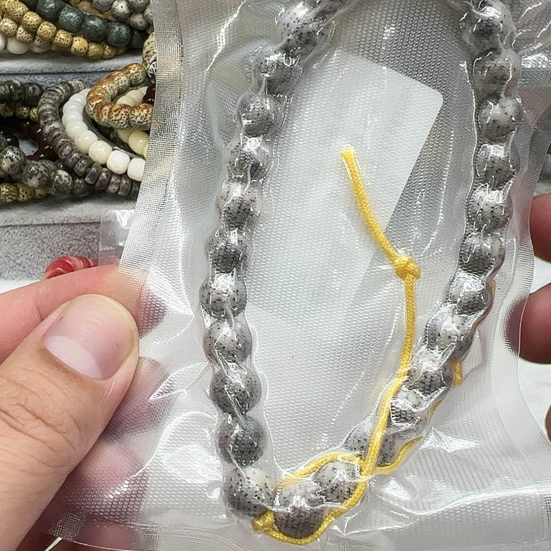 星月菩提手串8王者灰星月菩提0.9圆手持