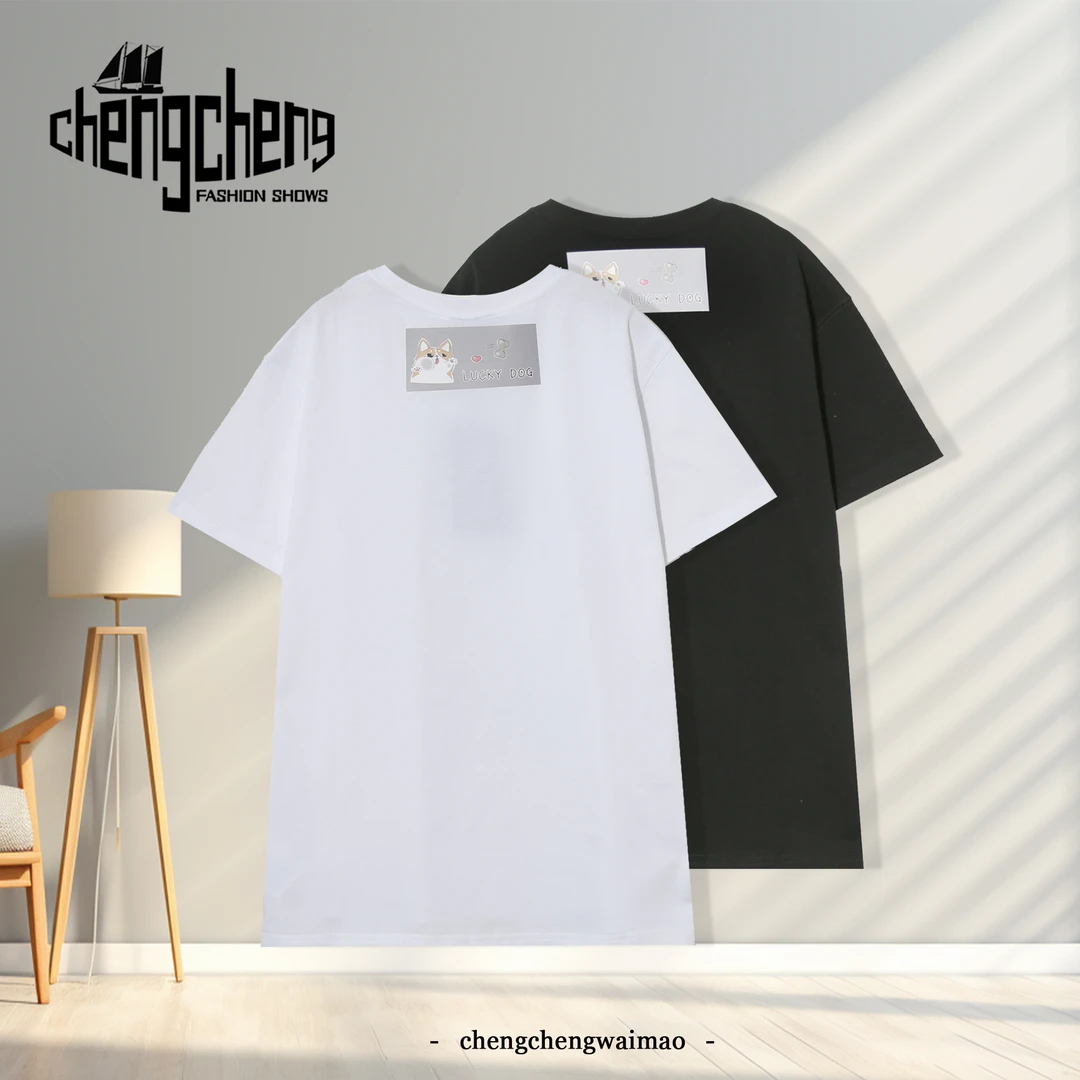 潮流圆领夏休闲设计感爆款男女同款舒适百搭宽松短袖PA-CL674