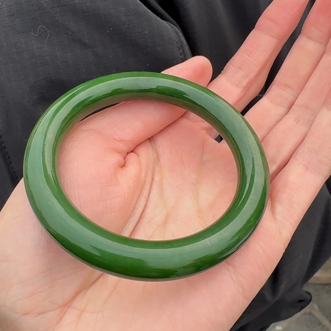 和田玉手镯未镶嵌122张昕宇57--58