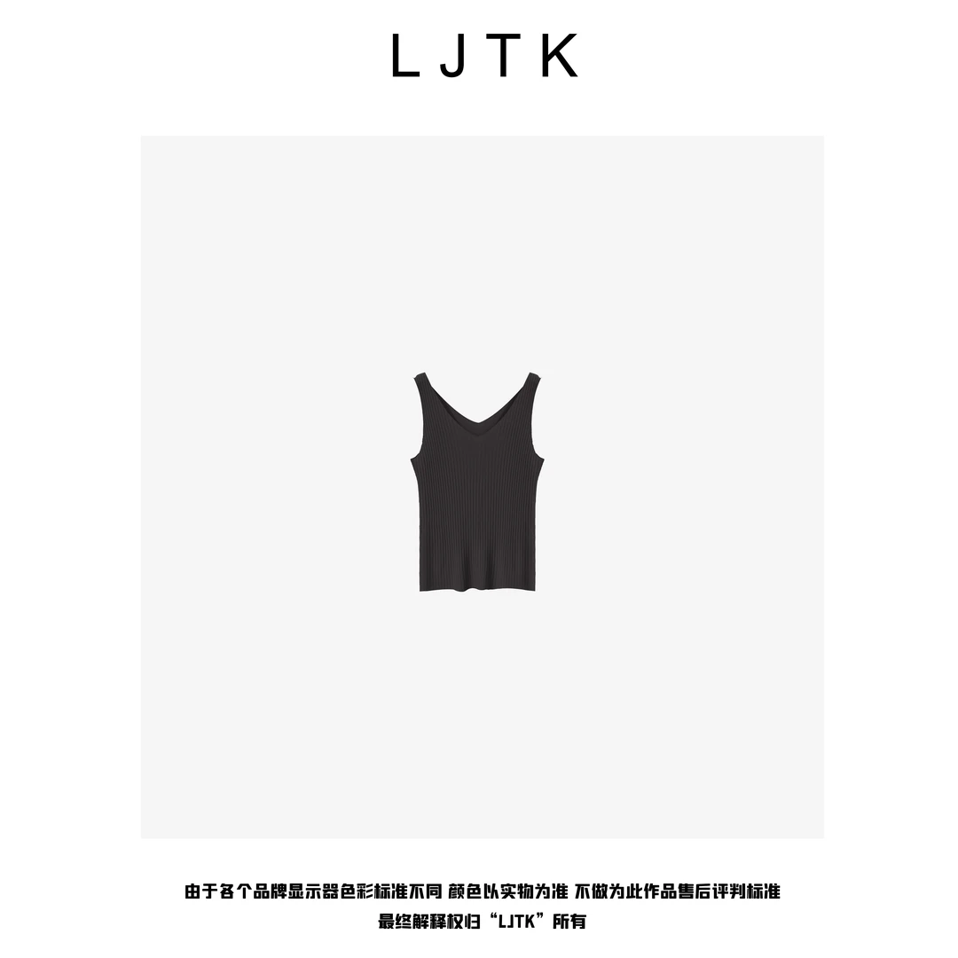 嫣然——【LJTK】25SV领坑条凉感背心