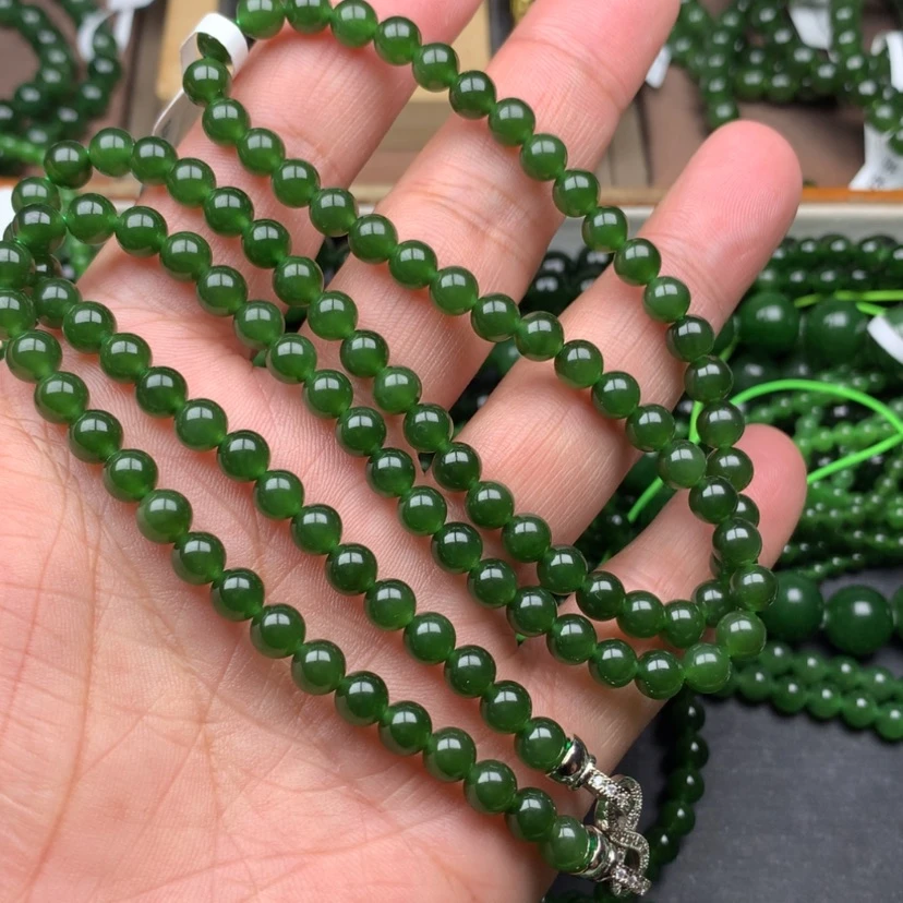 【闪购商品】颈饰未镶嵌和田玉（碧玉）小*6