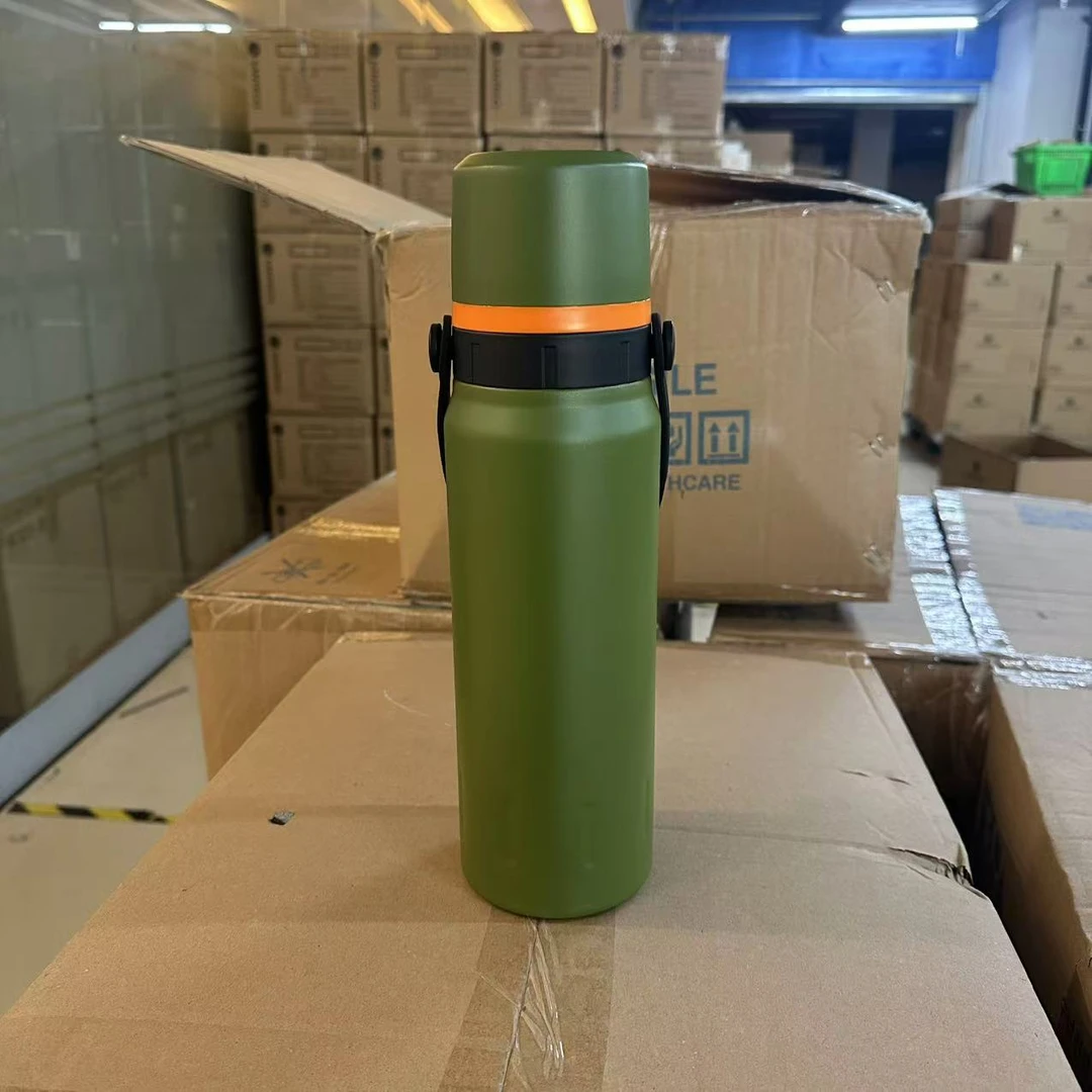 K241935 硅胶手提 大容量保温壶 多功能保温瓶1200ml