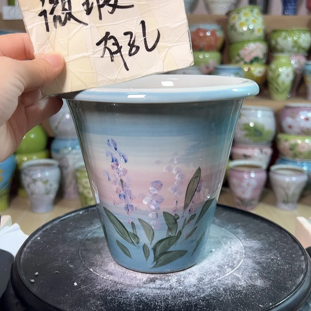 景德镇陶瓷花盆花器瑕258