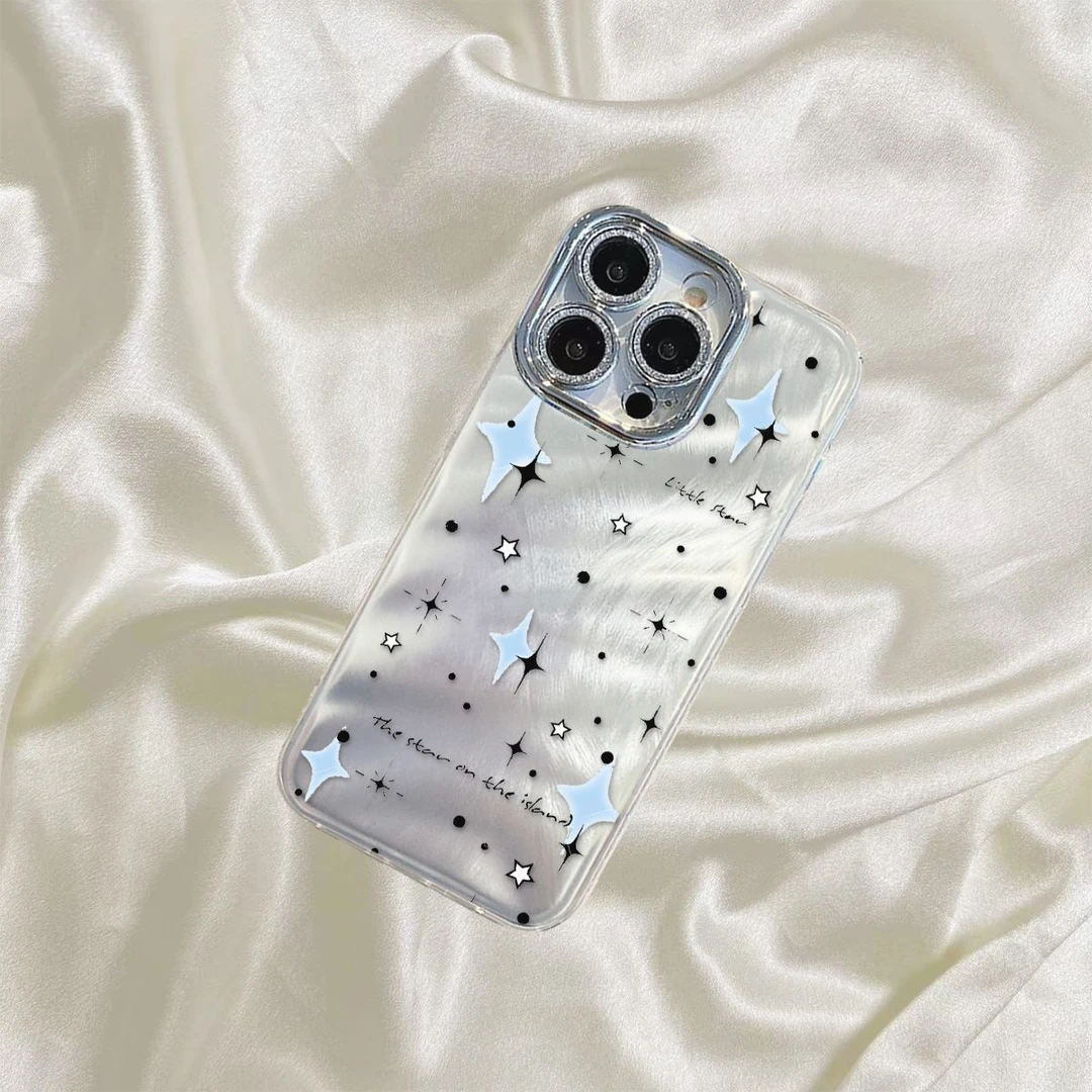 星星波点适用苹果iPhone15Promax手机壳套全包14/13保护壳12小众