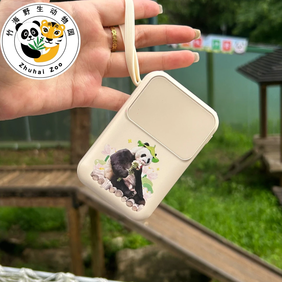 【熊猫灵岩】迷你便携20000毫安大容量耐用充电宝带通用可上飞机
