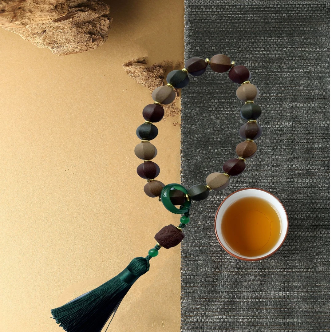 五台山【五气朝元香珠手持】药香合香非遗技艺五行金木水火土1.2