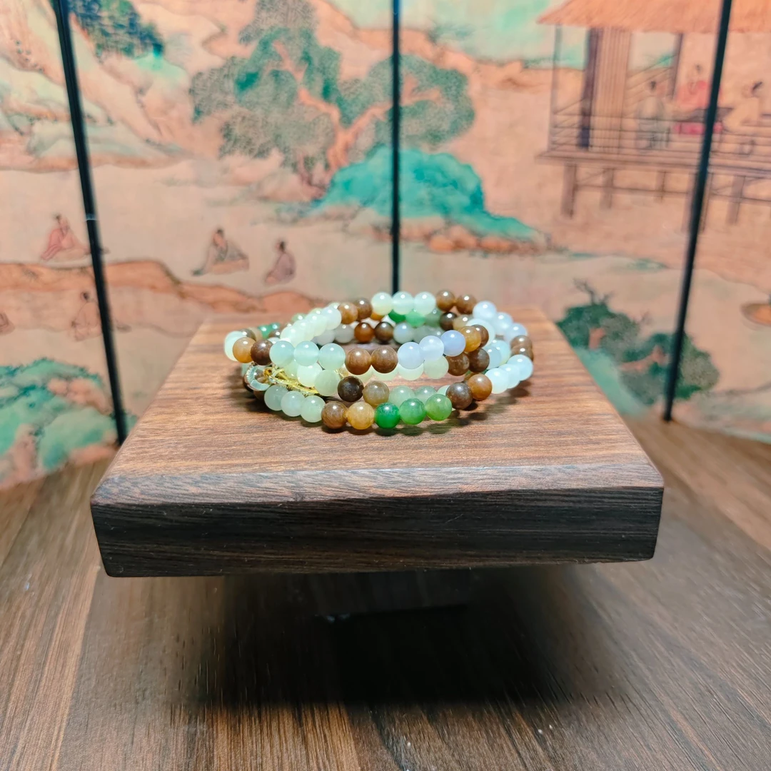 R和田玉多宝圆珠项链1838