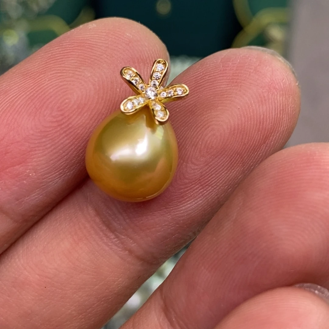 颈饰银S925镶嵌海水珍珠