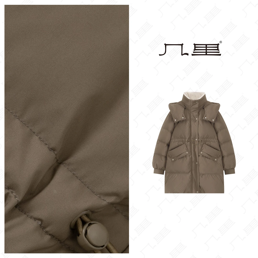 几里与麻【奢享轻暖】百搭连帽保暖羽绒服衣长85 胸围130 1112372