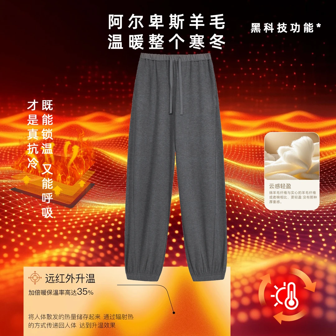 诗妮歌 | 超精纺羊毛裤“温柔乡”老钱慵懒休闲裤早秋通勤百搭