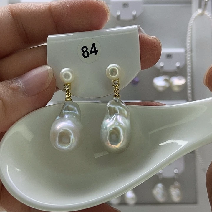 玲****银S925镶嵌淡水珍珠颈饰84