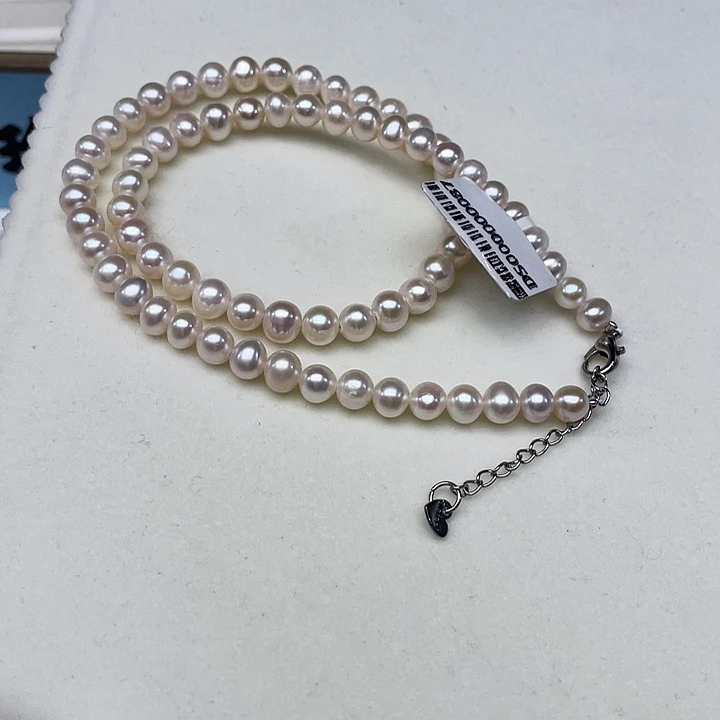 未镶嵌颈饰淡水珍珠卡6➕极光白炫彩