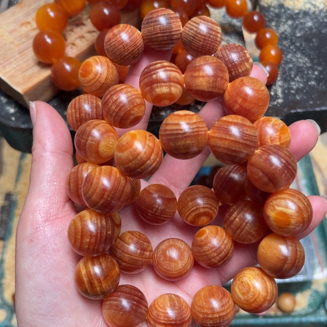 松木（琥珀木）手串/手链1.8满文