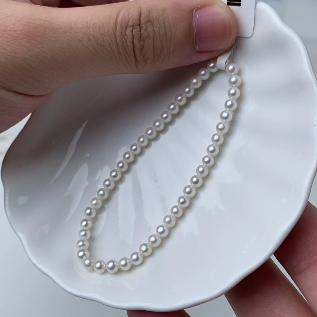 银S925镶嵌淡水珍珠手链102583