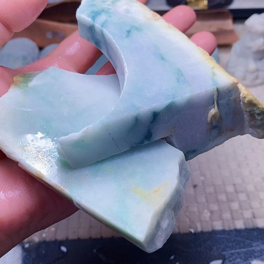 翡翠未镶嵌颈饰988