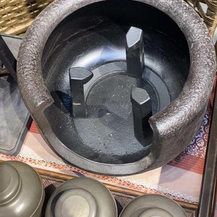 蜜安罐瓷香炉锡茶则