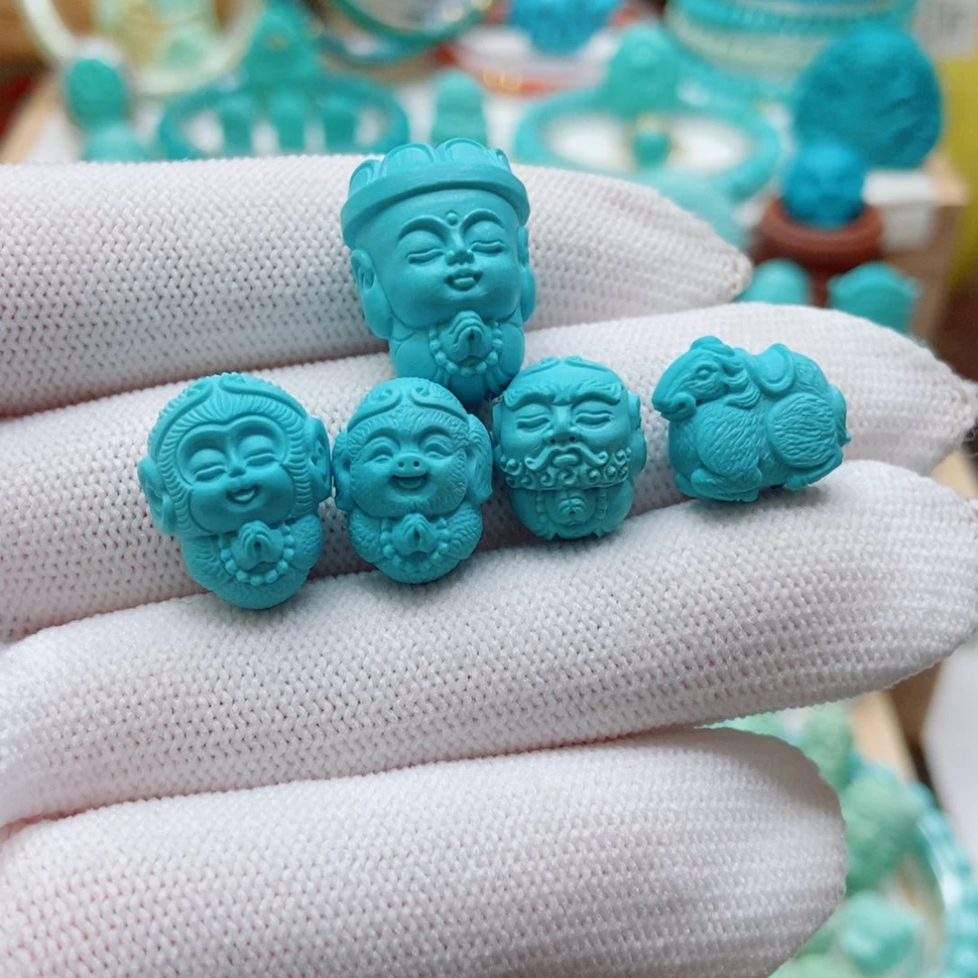 绿松石未镶嵌西游记套装