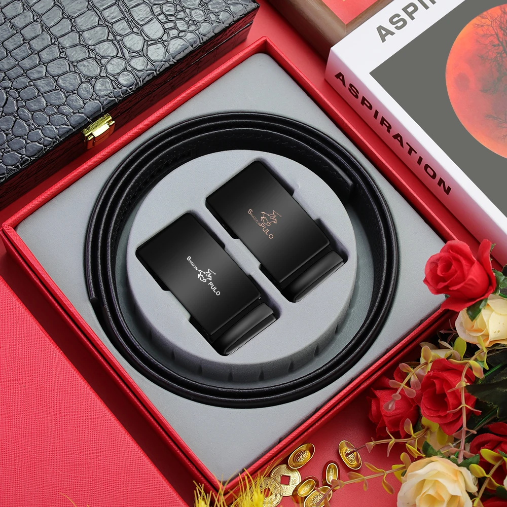 皮带自动扣男士正品高档时尚裤带男款裤腰带轻奢百搭潮流休闲