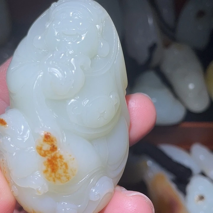 *****和田玉（白玉）未镶嵌车挂