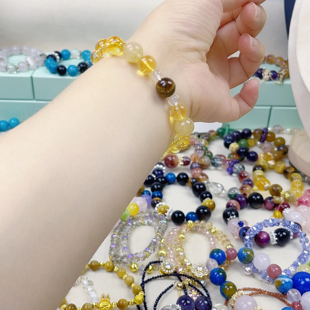 手饰针钠钙石银S925镀金镶嵌