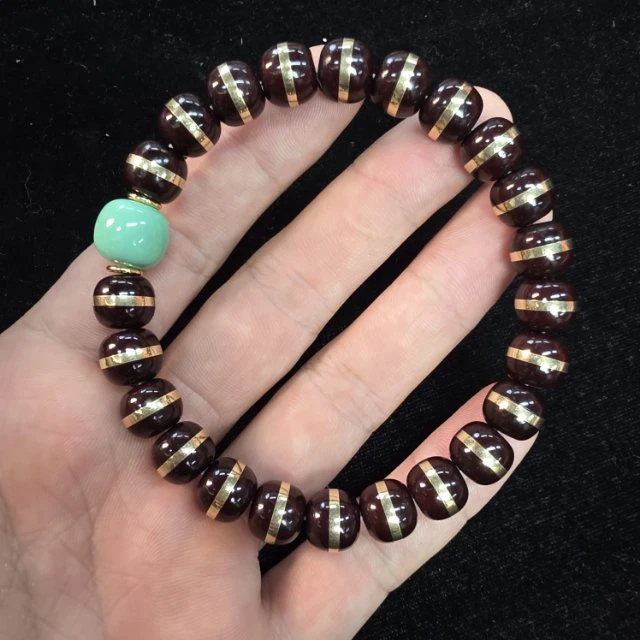 【地主专属】3 G36959-紫金鼠DIY单圈手串-9-10mm