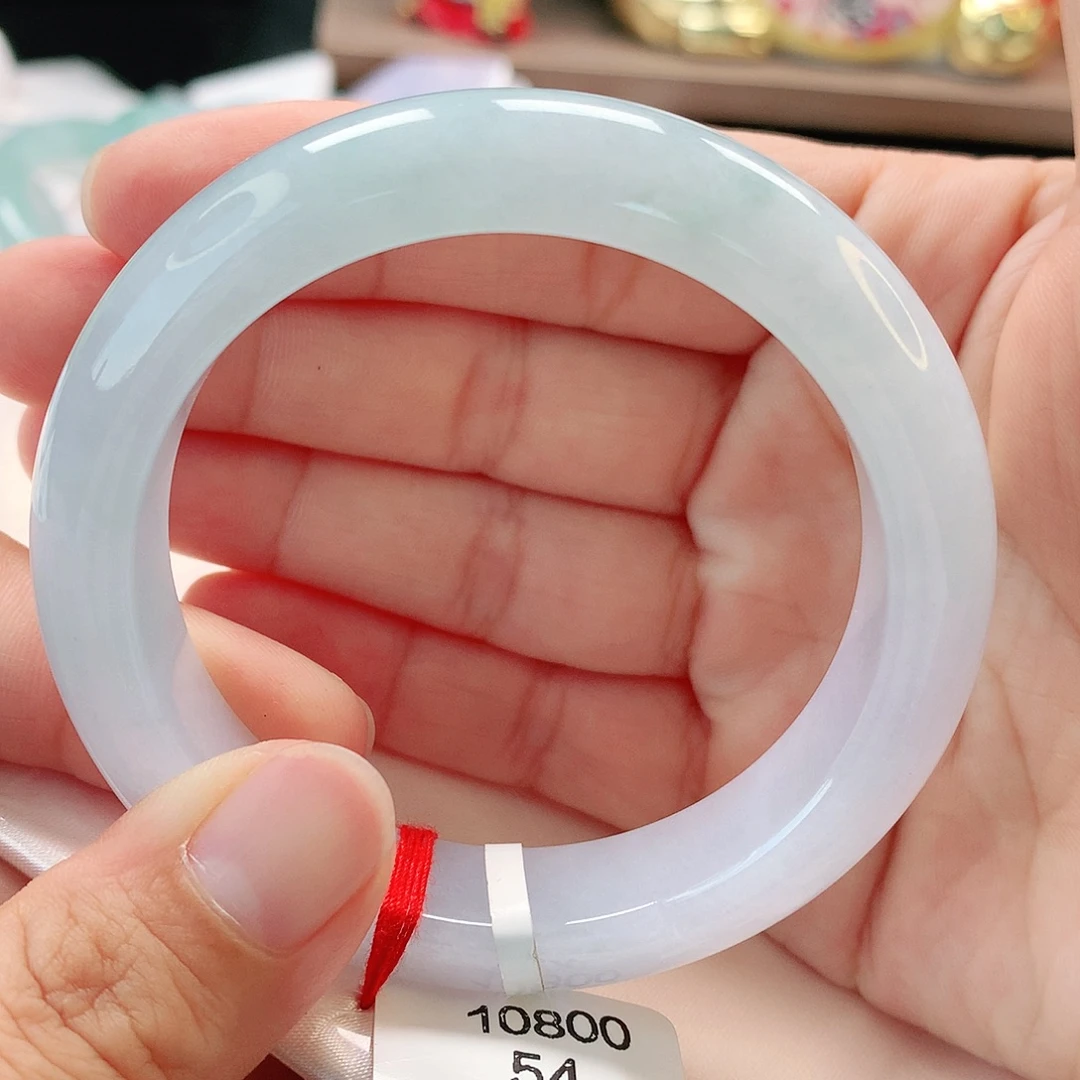 翡翠未镶嵌手镯54正