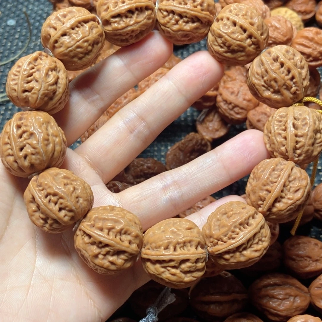 绍***力手串桃核粗筋手串