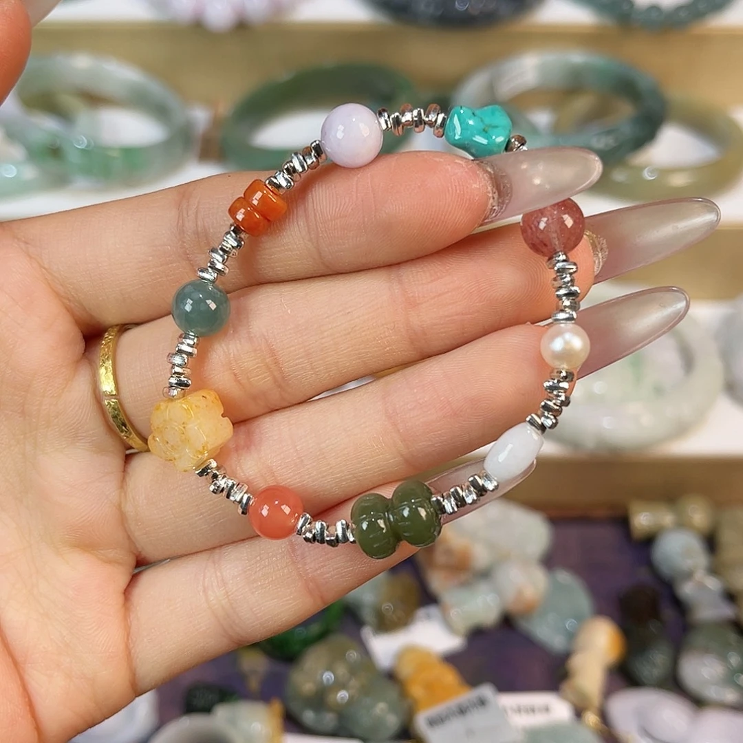 2***8翡翠未镶嵌手链手链