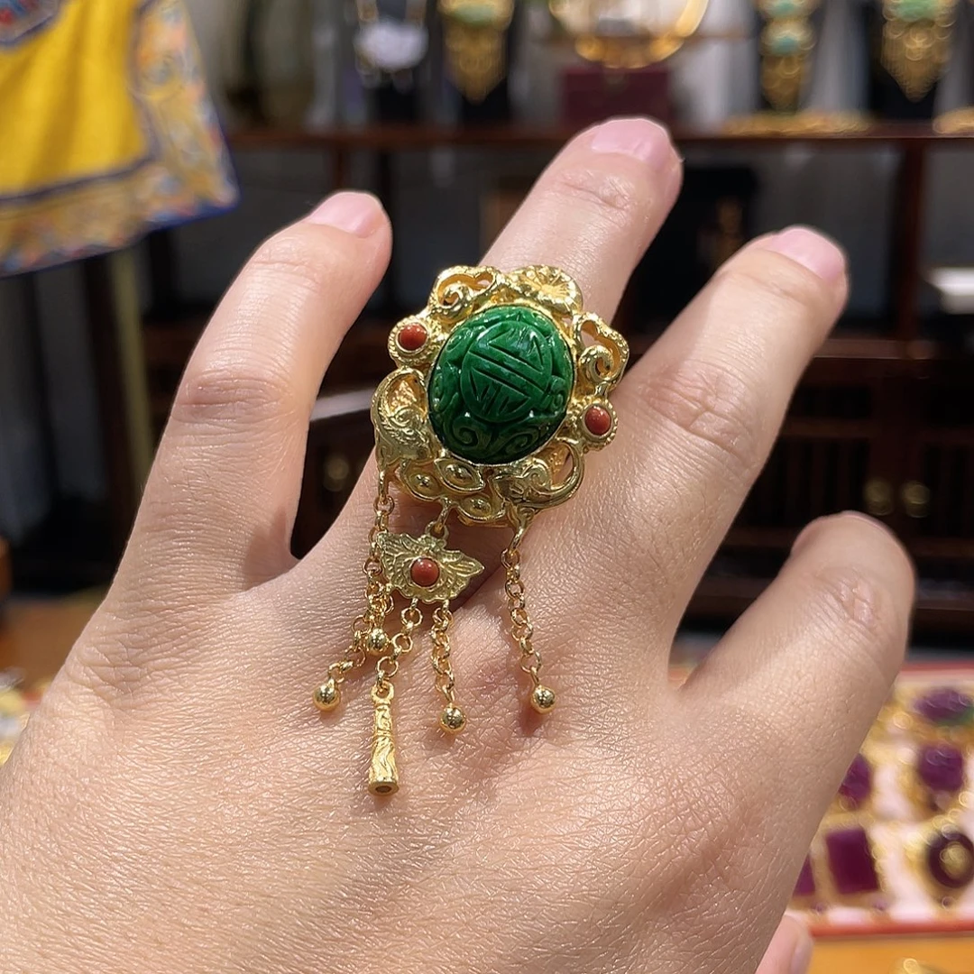 翡翠未镶嵌戒指戒指