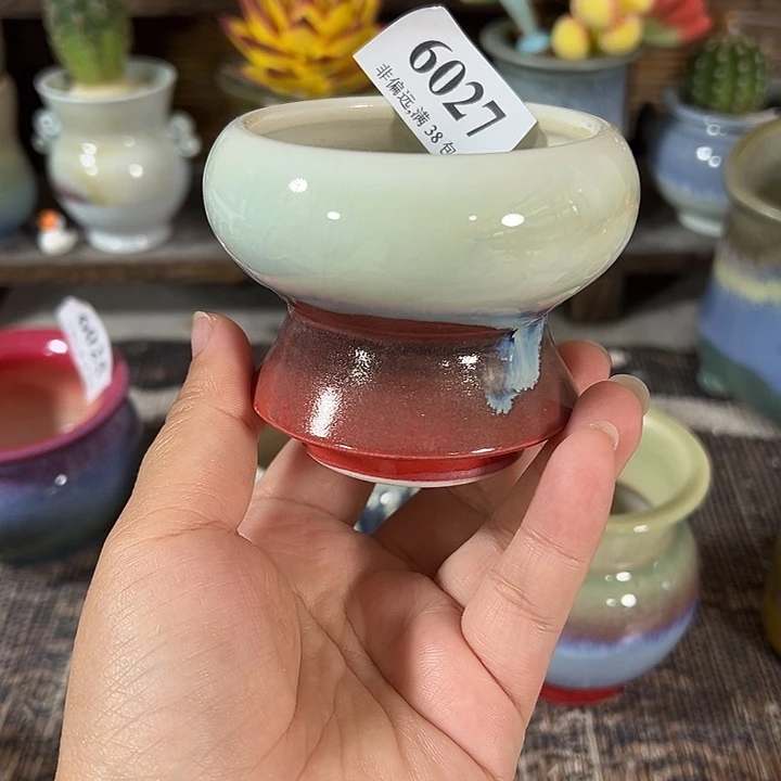 口6 手工花盆满30包邮