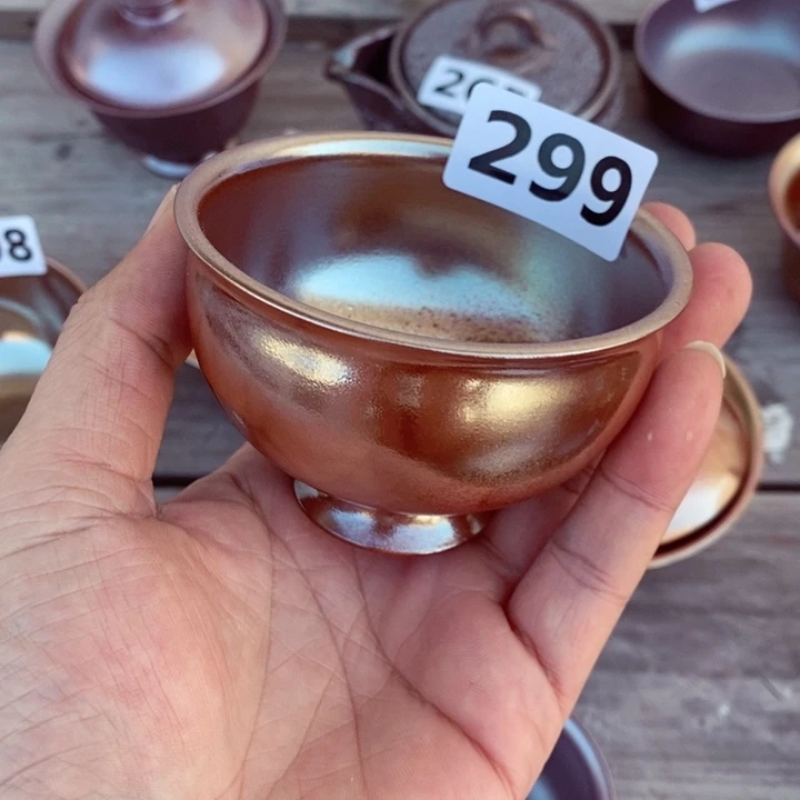 柴烧茶具陶瓷杯子