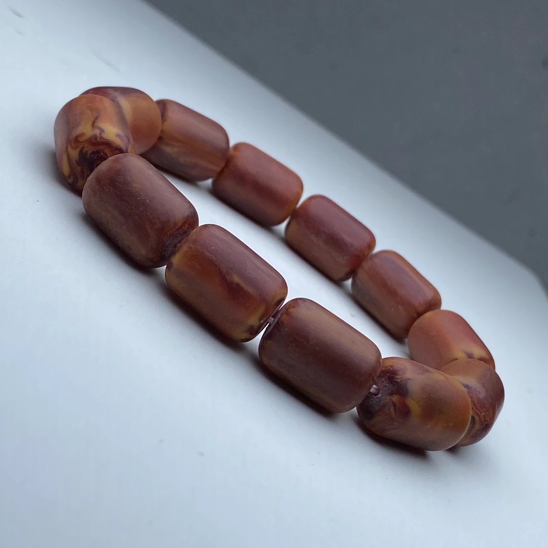 SZ-39号高品质橙纹桶珠手链12mm多样性发一件