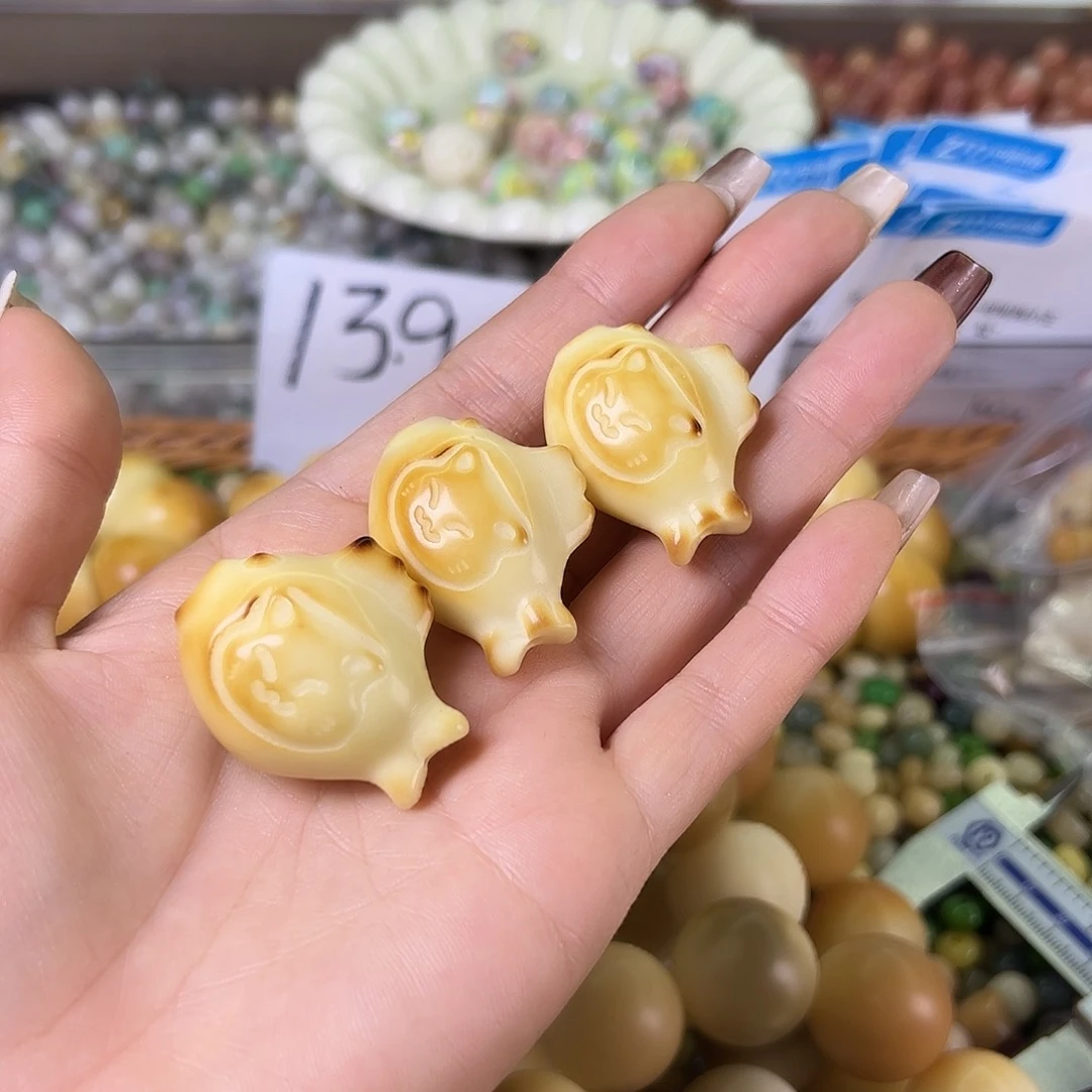 菩提根/象牙果吊坠全品炭烤鲨鱼猫3颗卡33➕