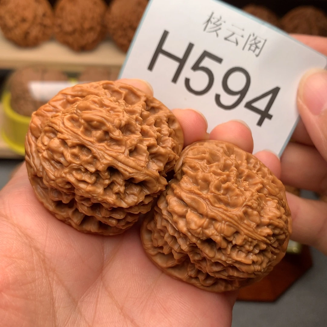 枯***春吊坠文玩核桃42全品涿鹿南疆石福利对