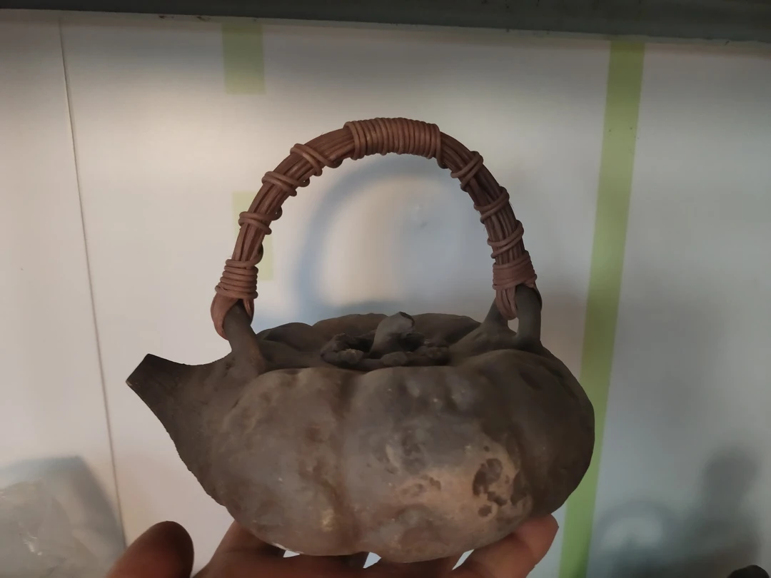 （冶泥造物）南瓜提梁壶